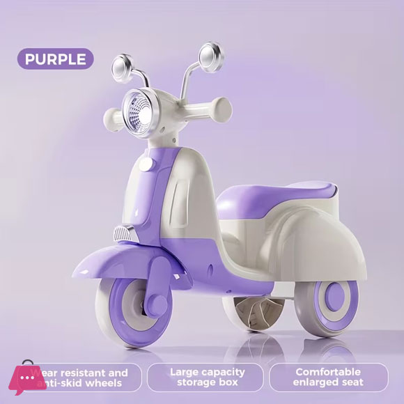 Motorcycle Model Kids Slide Car with Music and Light