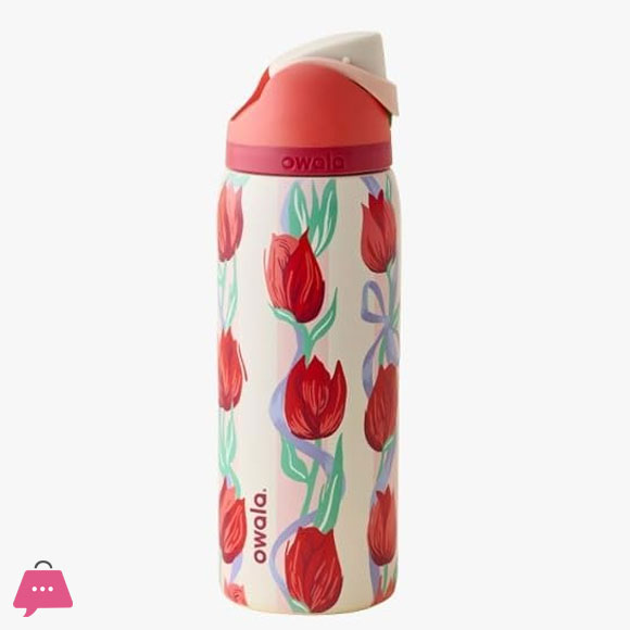 Owala FreeSip Insulated Water Bottle 32oz Stainless Steel - Tulip Bouquet