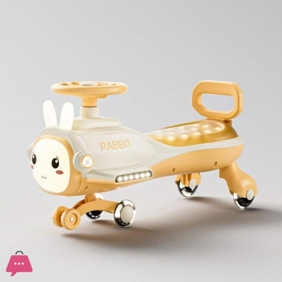 Rabbit-Themed Rotating Childrens Car – Rabbit Fun Ride