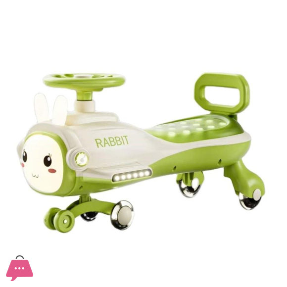 Rabbit-Themed Rotating Childrens Car – Rabbit Fun Ride