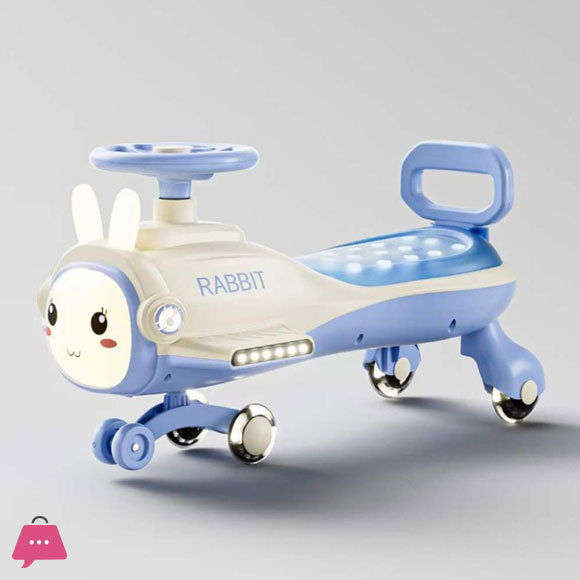 Rabbit-Themed Rotating Childrens Car – Rabbit Fun Ride