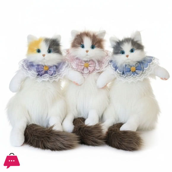 Realistic Adorable Cat Shaped Backpack - Handcrafted Plush Cat Stuffed Bag - Pre-Order
