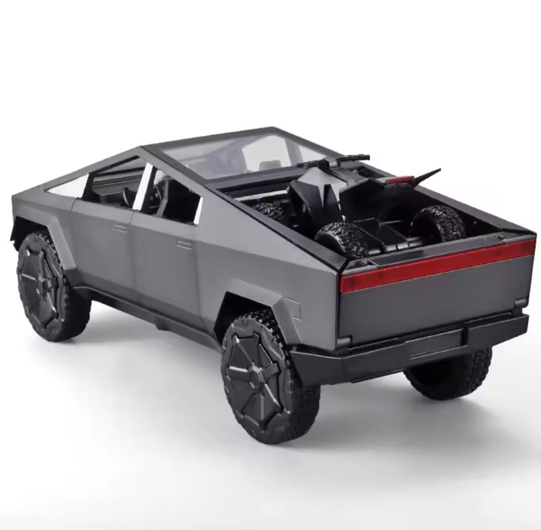 1:24 Tesla Cybertruck Pickup Alloy Car Model Diecasts Metal Toy Off-Road