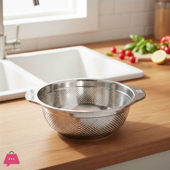 Stainless Steel Colander Set with Handle
