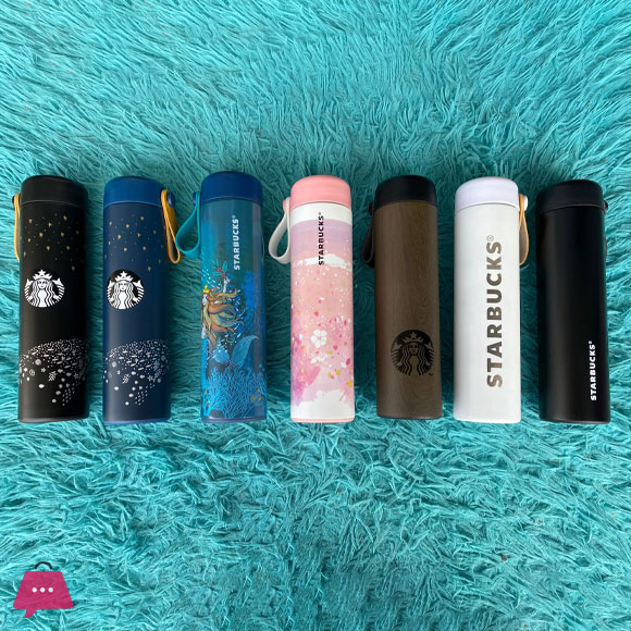 Starbucks Genuine Thermos Tumbler with Handle Easy to Carry Hot and Cold Tumbler 500ml