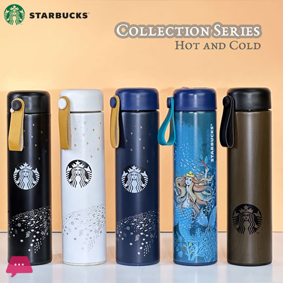 Starbucks Genuine Thermos Tumbler with Handle Easy to Carry Hot and Cold Tumbler 500ml