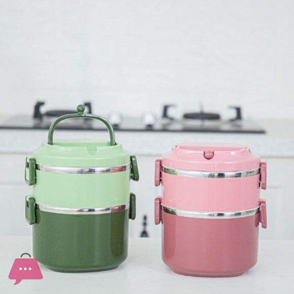2 Layer Lunch Box Food Warmer