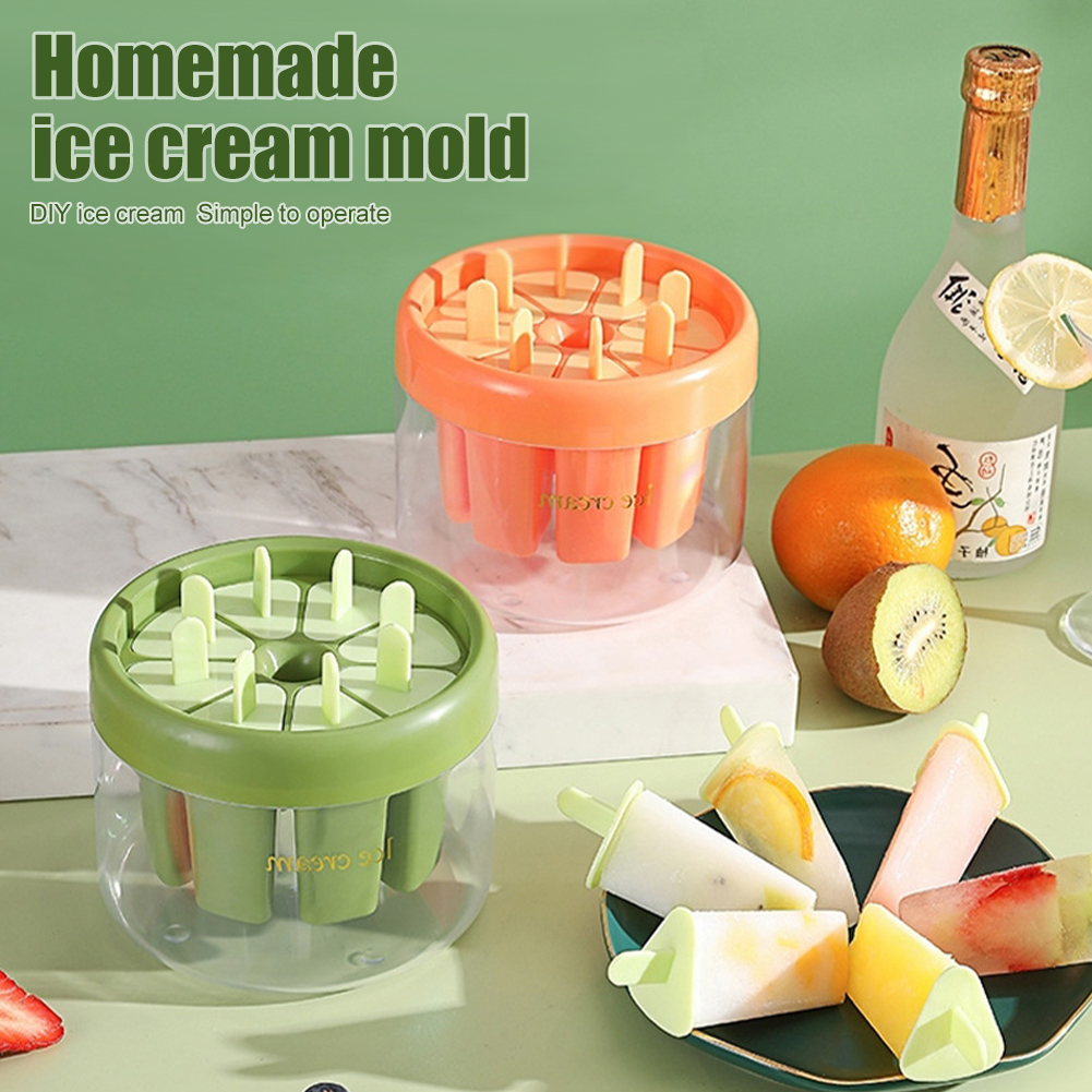 Imported Arrival 8 Cell Ice Cream Mold Ice Mould Handmade Dessert Popsicle Mold