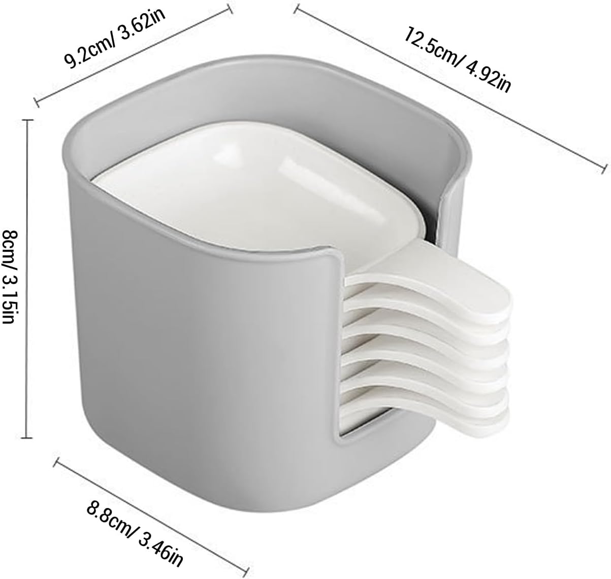 Dipping Dishes Set, Portable Dipping Sauce Plate and Holder, Dipping Bowls