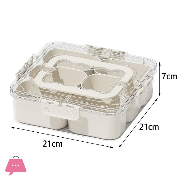 6 Compartment Food Container Practical Spice Container