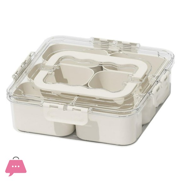 6 Compartment Food Container Practical Spice Container