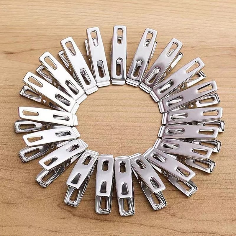 Multipurpose Stainless Steel Clips Clothing Clips CHUTKI HOOKS 20Pcs
