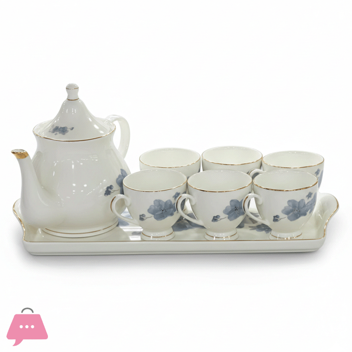 8 pcs Tea Sets 1 Tray 6 Cups 1 Tea Pot