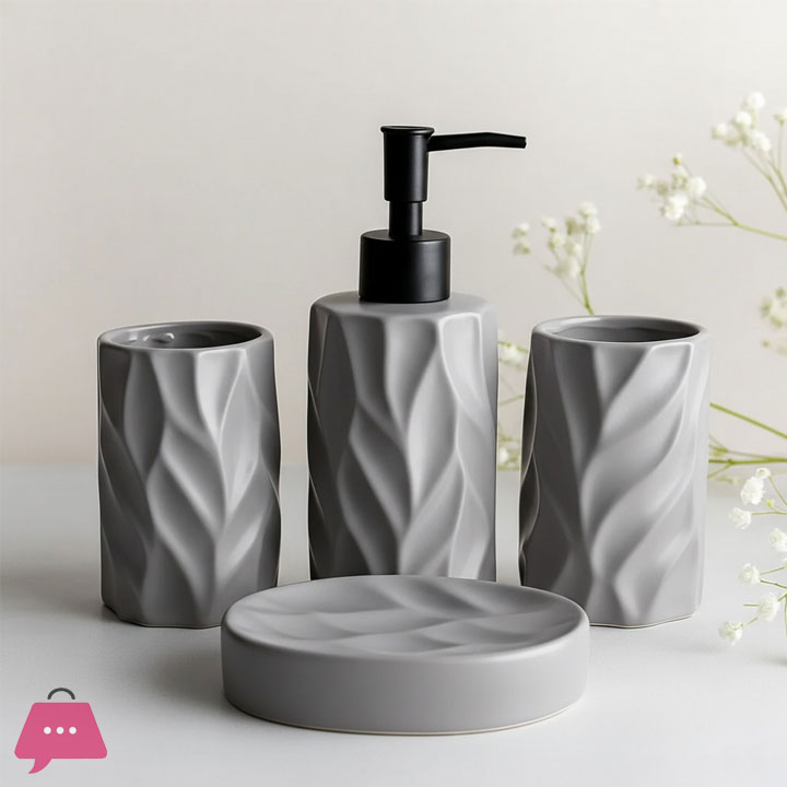 Ceramic Bath Set of 4 Piece