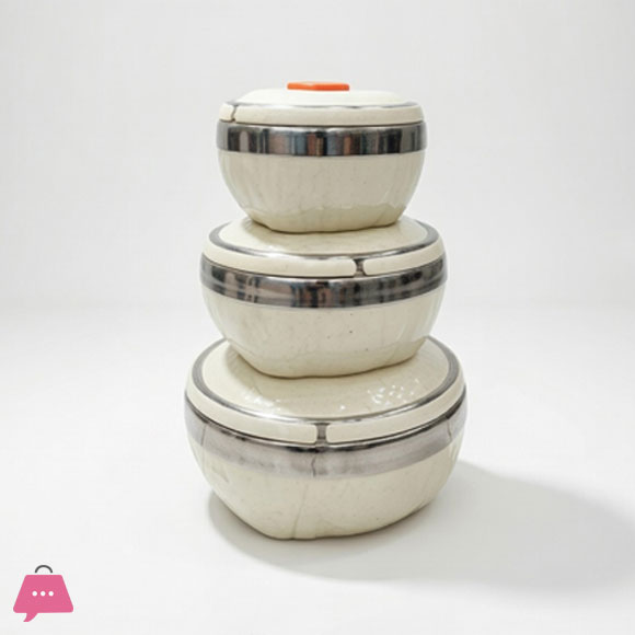 Functional Elegance Insulated Hot Pot Set 3 Pcs