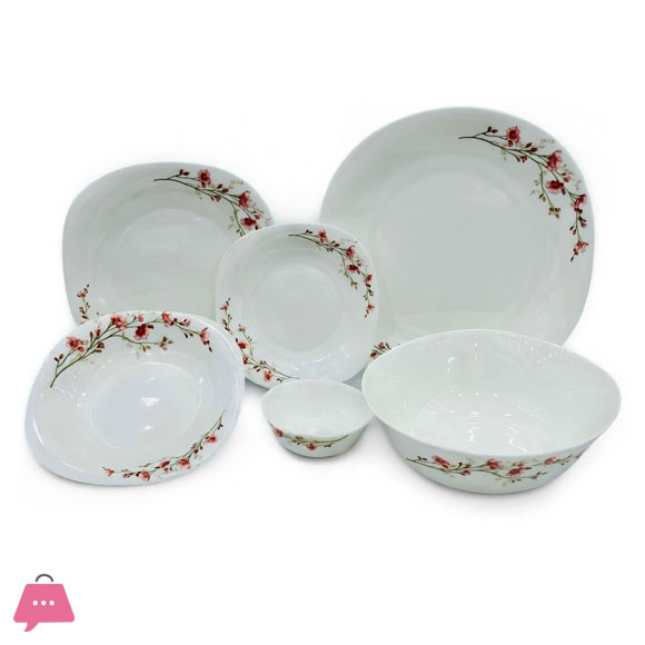 KINGRI OPALWARE MARBLE DINNER SET 26 PCS (BAHAR)