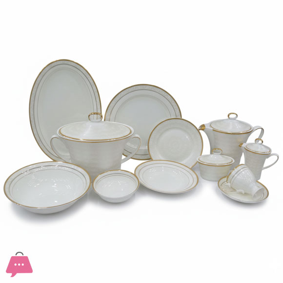 Luxury Dinner Set – 8 Person Serving Premium Elegant Tableware - 61 PCS