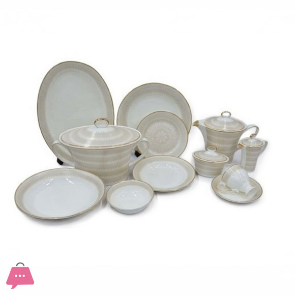 Luxury Dinner Set – 8 Person Serving Premium Elegant Tableware - 61 PCS