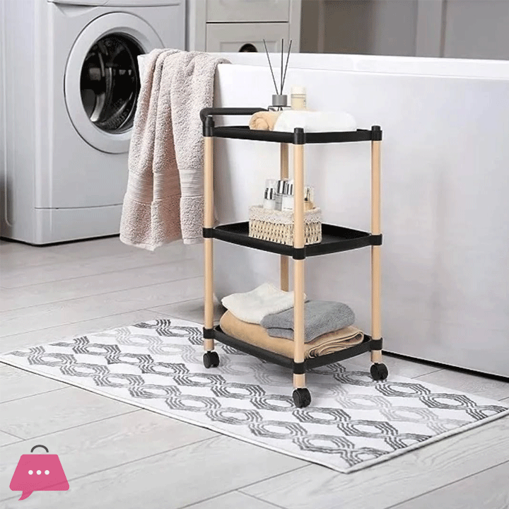 Modern Multilevel Durable Movable Storage Trolley Cart