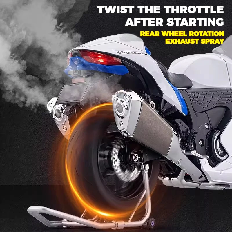 1:6 SUZUKI HAYABUSA GSX-1300R Alloy Diecast Motorcycle Spray Model