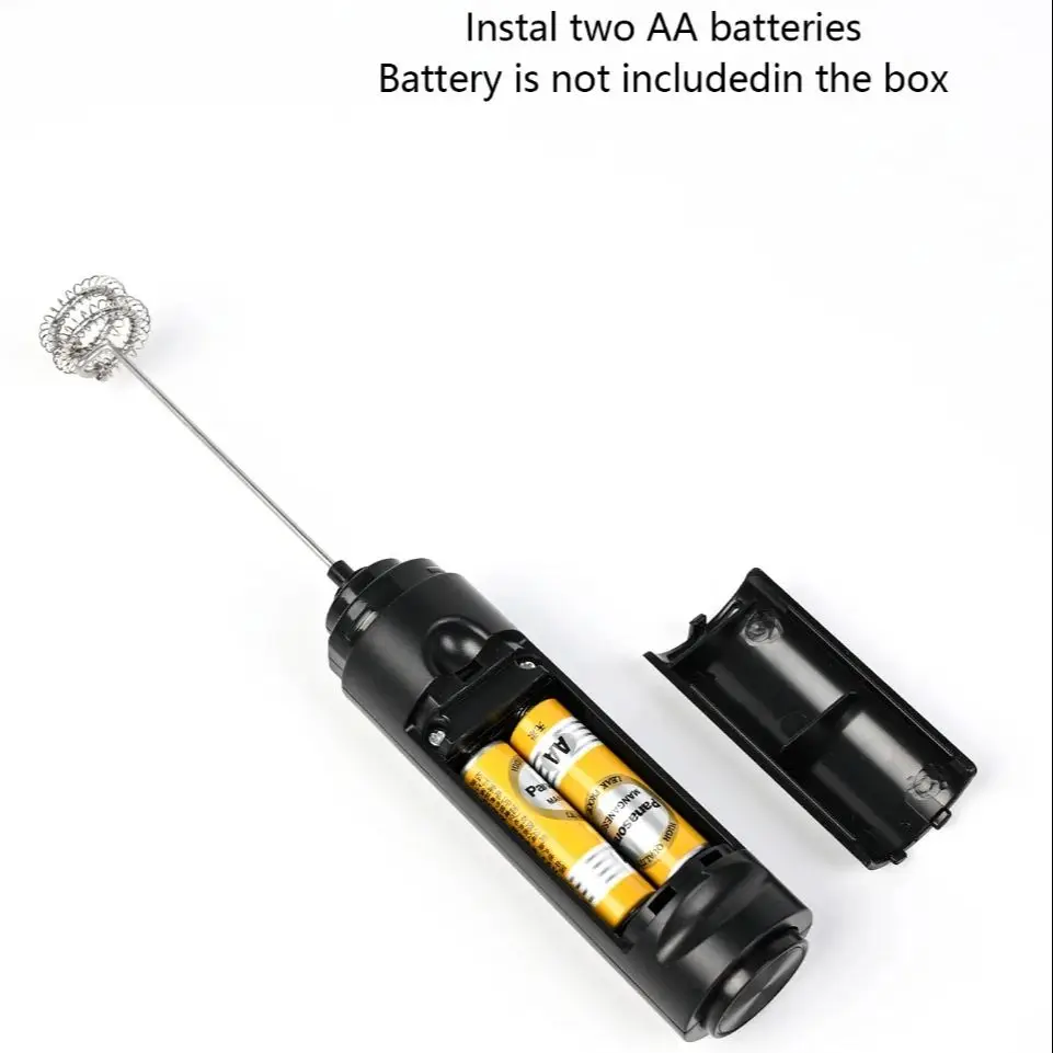 1 AA Battery Powered Coffee Milk Mixer, Egg Beater, Milk Frother