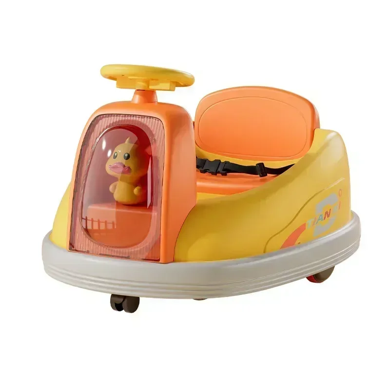 Childrens Electric Bumper Car Outdoor Drift Rotating Kart Car Remote Control Toy Baby Can Sit