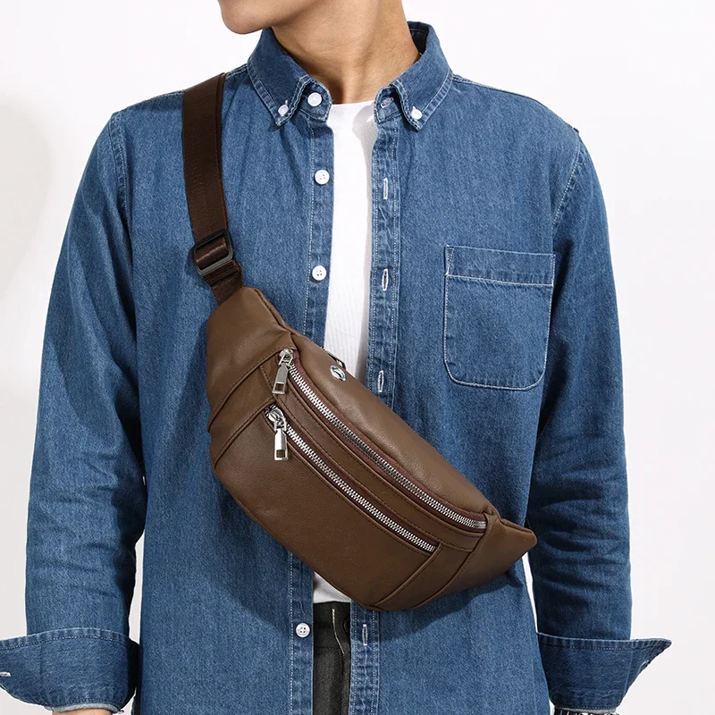 Men Chest Bag High Quality Sports Backpack Crossbody Daypack Fashion Waist Pack