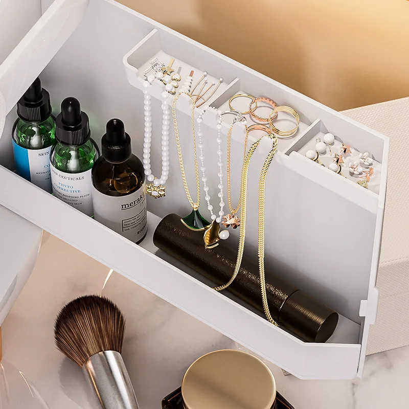 Cosmetics Storage Box Dust-proof Skin Care Product Desktop Organizer For Dressing Table