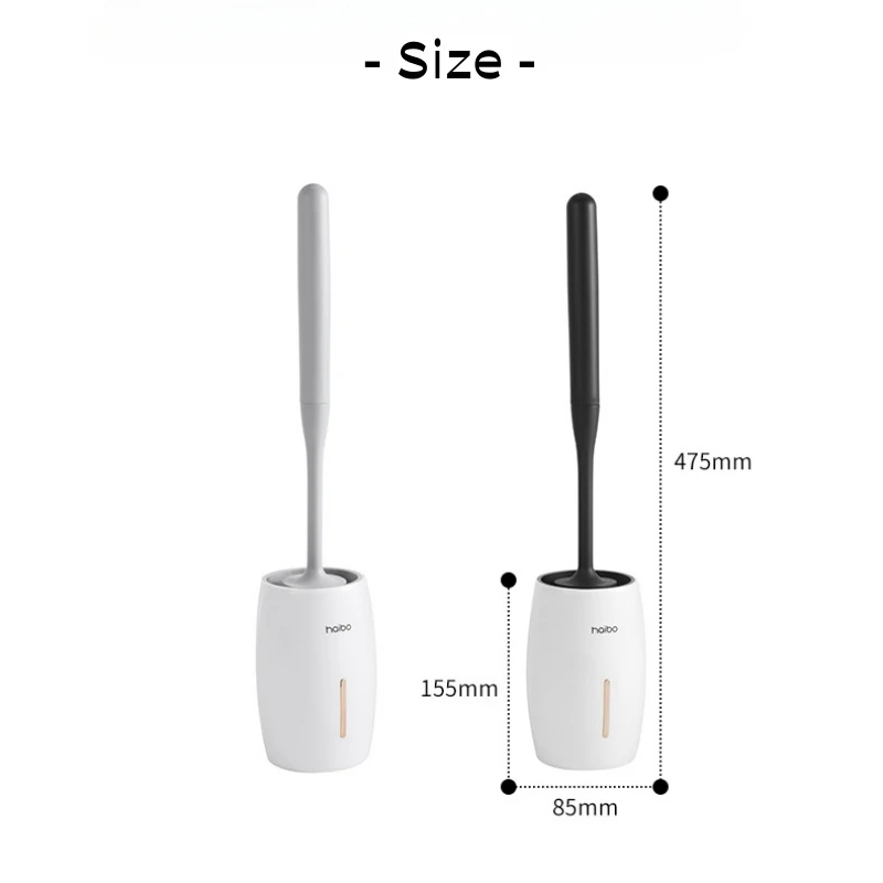 Silicone Toilet Brush WC Accessories Drainable Toilet Brush Cleaning Tools Bathroom Accessories Sets