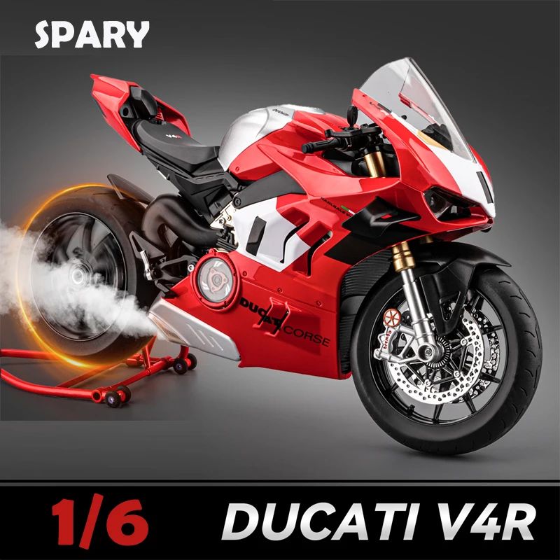Simulation Alloy 1:6 Ducati Panigale V4S Racing Motorcycle Model Diecast Alloy Motorbike