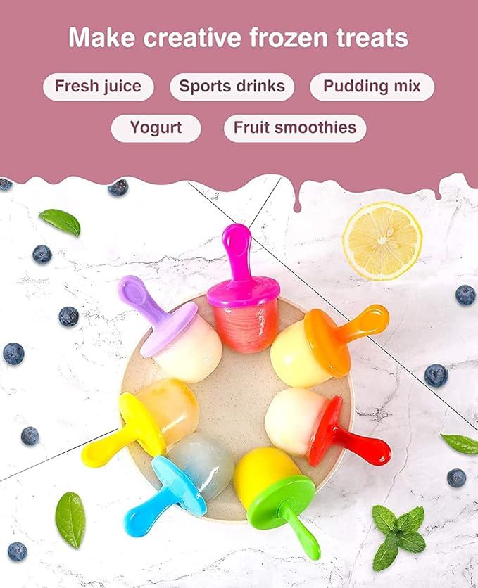 Silicone Popsicle Molds,Mini Silicone Mold,Reusable Popsicle Makers