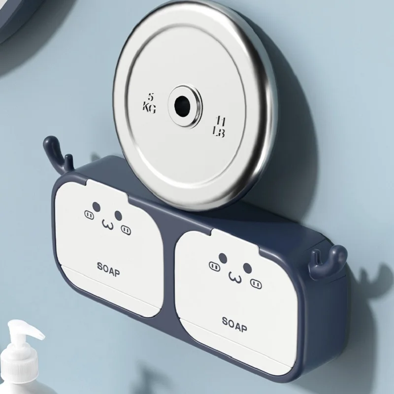 Cartoon Soap Holder ABS Soap Box Wall Hanging Drain Soap Box Single