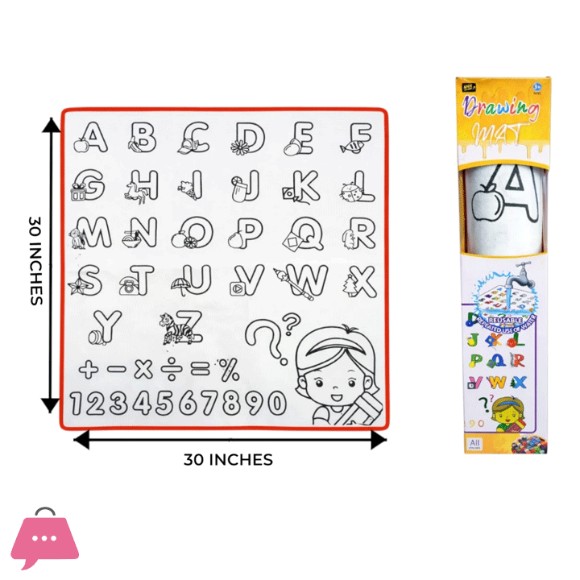 Alphabet and Number Drawing Mat - 30 Inch