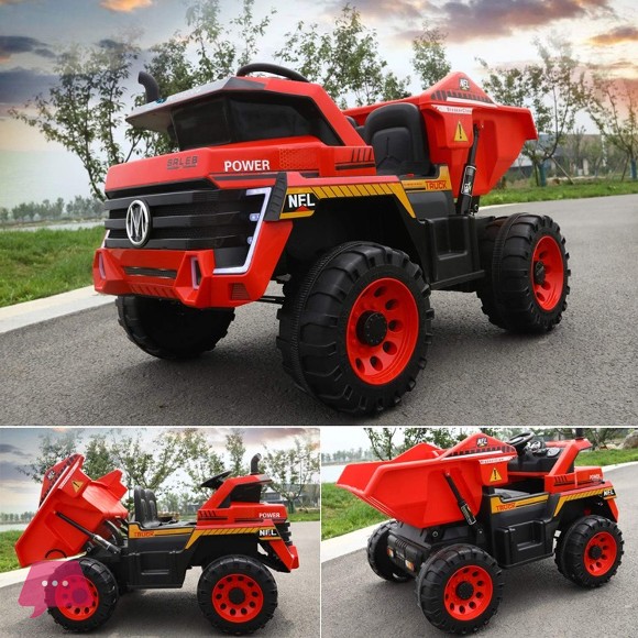 Caterpillar Kids Ride on Battery Operated Truck for Kids Ride on Toy Kids Car with Bluetooth, Music & Light