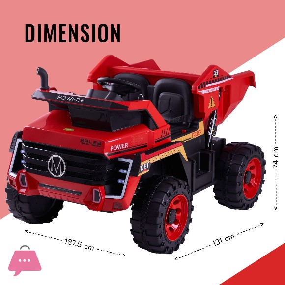 Caterpillar Kids Ride on Battery Operated Truck for Kids Ride on Toy Kids Car with Bluetooth, Music & Light