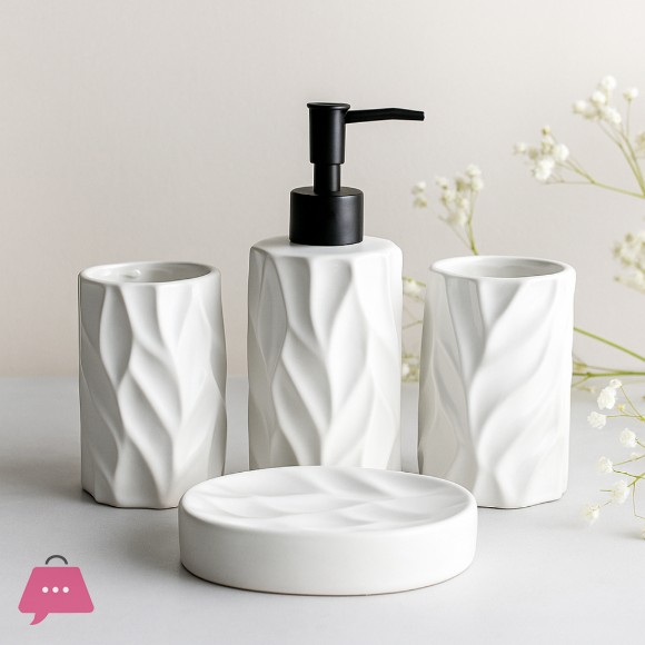 Ceramic Bath Set of 4 Piece