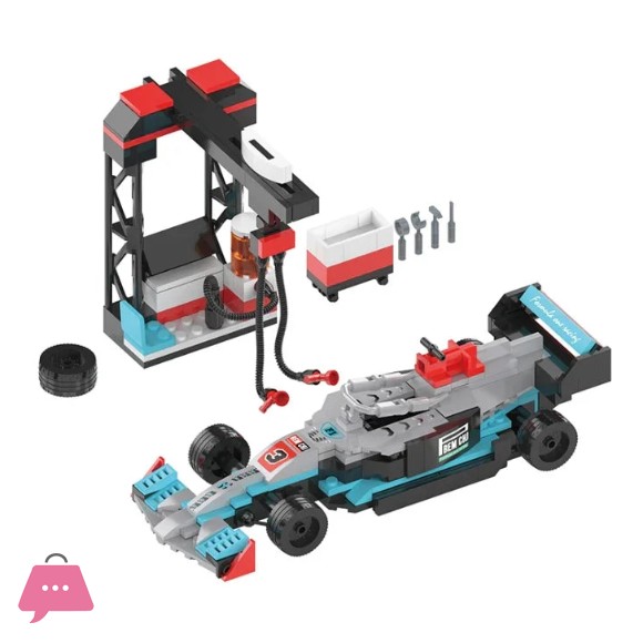 COGO Formula Racing Car Building Block Set Speedy Fun for Kids - 288 Pcs