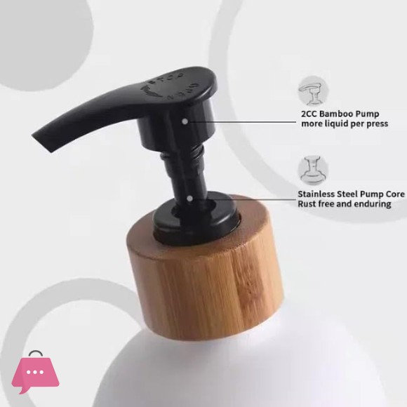 Dish & Hand Soap Dispenser 500ml Set of 2Pcs Refillable Soap Dispenser Square Shape