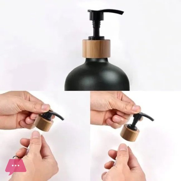 Dish & Hand Soap Dispenser 500ml Set of 2Pcs Refillable Soap Dispenser Square Shape