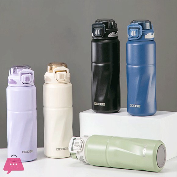 Dodge Insulated Water Bottle 316 Stainless Steel Sports and Fitness Straw Cup Water Bottle - 820ml