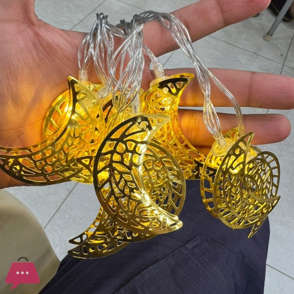 Eid Mubarak Home Decoration Led Lamp Ramadan 10LED Lights Muslim Light String