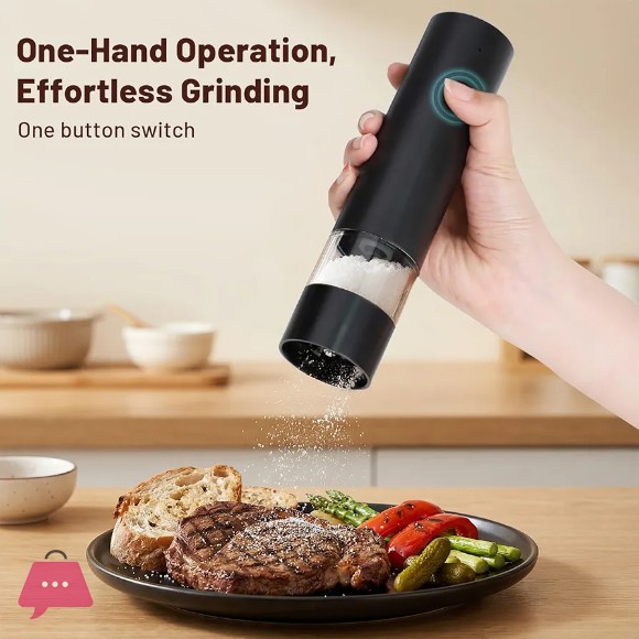Electric Salt & Pepper Grinder Set