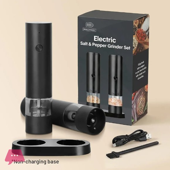 Electric Salt & Pepper Grinder Set