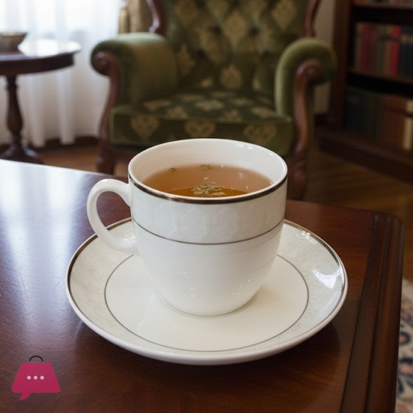 Elegant Ceramic Cup and Saucer Set