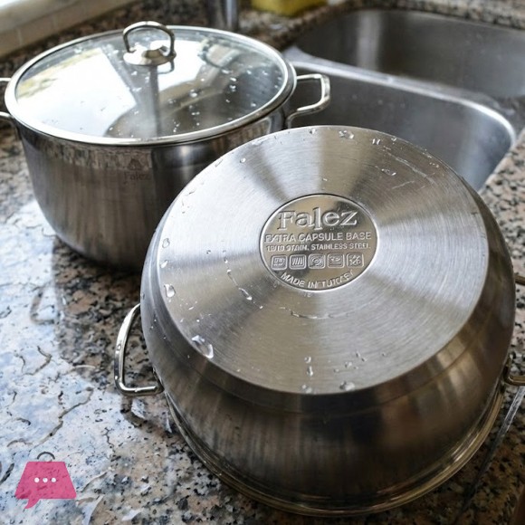 Falez Premium Stainless Steel Casserole Cooking Pot Series - 24cm to 30cm