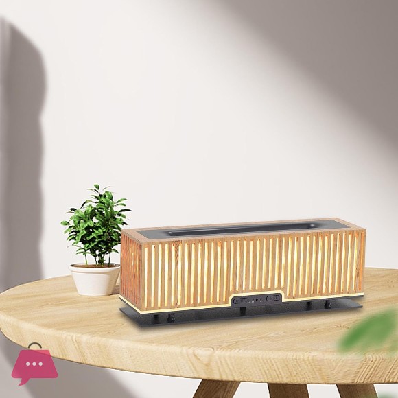 Flame Humidifier with Flame Lamp 200ml Home Noiseless Essential Oil Diffuser
