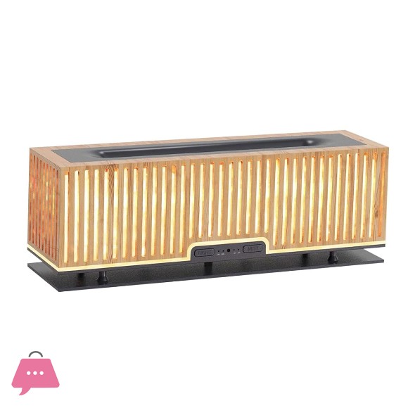 Flame Humidifier with Flame Lamp 200ml Home Noiseless Essential Oil Diffuser