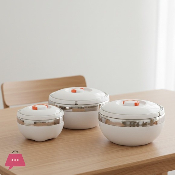 Functional Elegance Insulated Hot Pot Set 3 Pcs