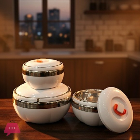 Functional Elegance Insulated Hot Pot Set 3 Pcs