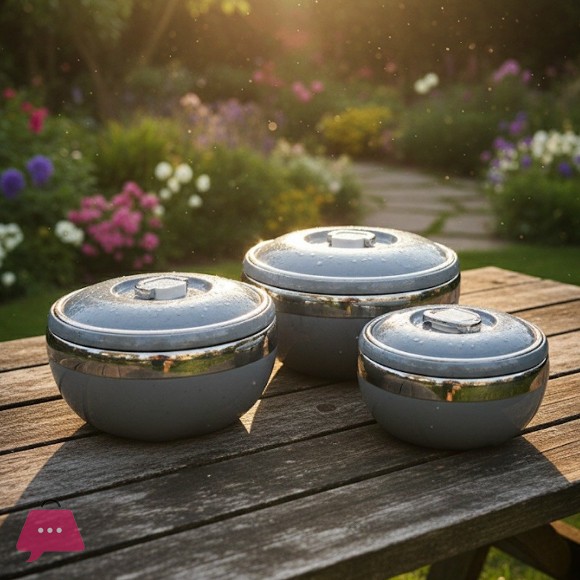 Functional Elegance Insulated Hot Pot Set 3 Pcs